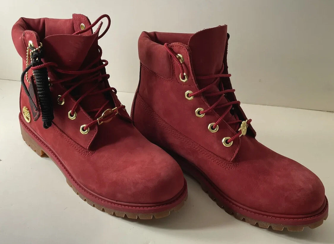 Dark 2024 red timberlands