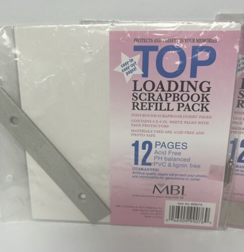 3 packs MBI 6x6 Top Loading Scrapbook Refill Pages (12 pack) Acid Free - Picture 3 of 3