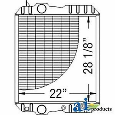RE63188 Radiator Fits JD 4700 4710 4890 4895 7600 7610 7700 7710 7800 ...