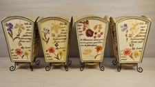 4 Planters With Stands Dried Flower Planter Spring Decor Cottagecore