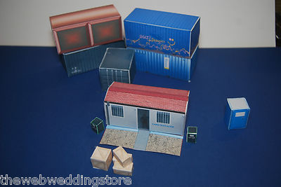 HO/OO Schiffscontainer - Kartenbausätze made by us - Cut and Glue - Suit Wargaming