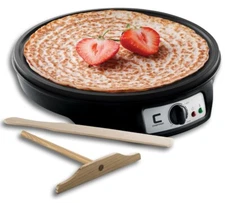 Chefman 12" Electric Crepe Maker & Griddle Crepes Blintzes Pancakes Bacon NIB