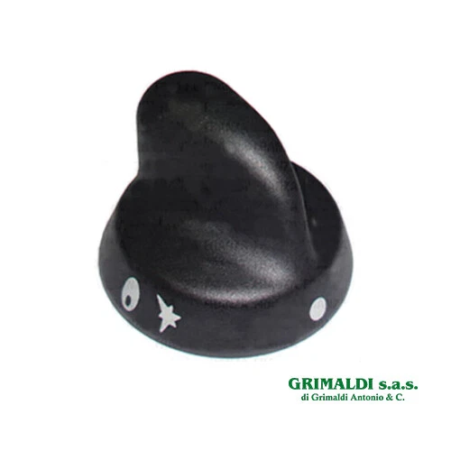 1 Manopola Nera Smeg Perno Diametro 6 Mm Mozzo 23 Mm - Homely - Ricambi