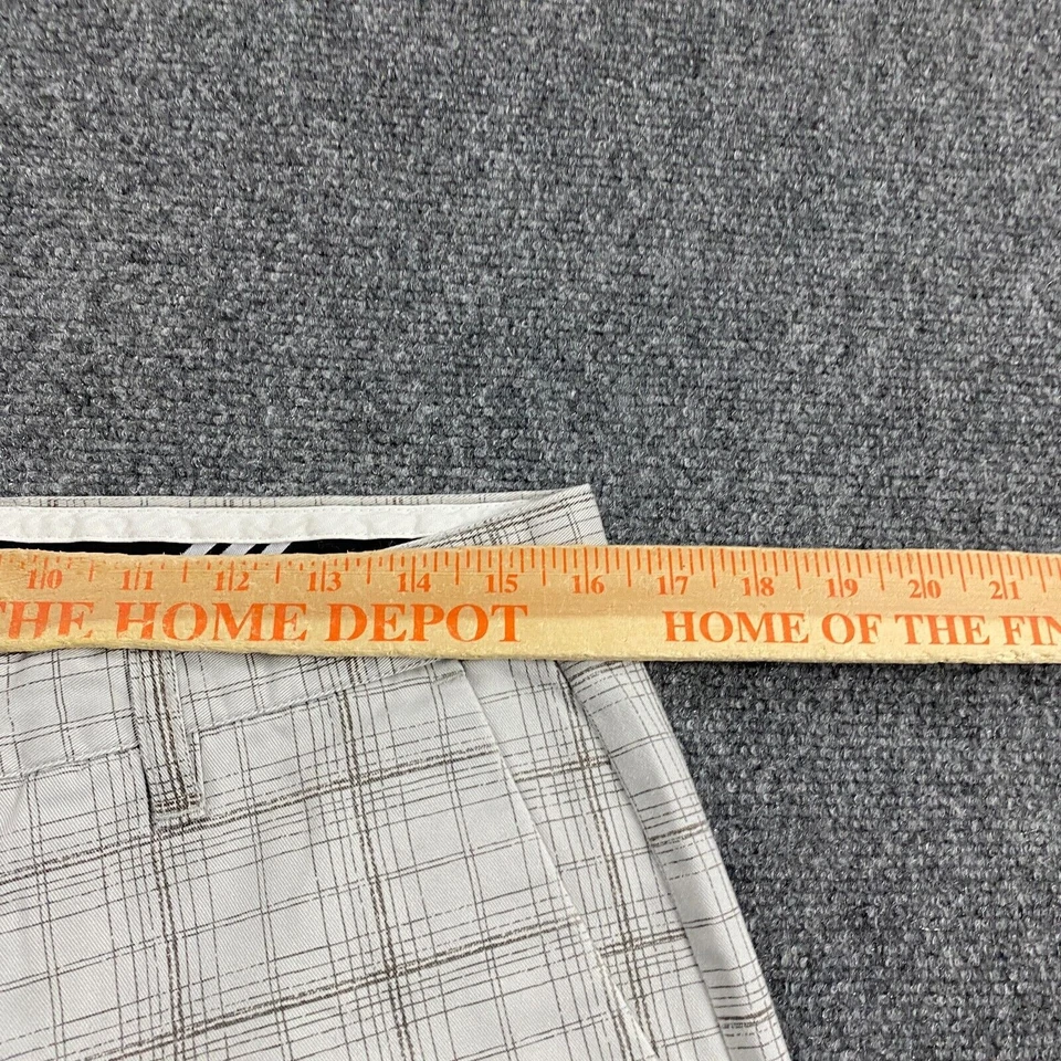 Шорты мужские Volcom 32 цвет Off White Grid Check повседневные из смеси китайского полиэстера - Изображение 2 из 4