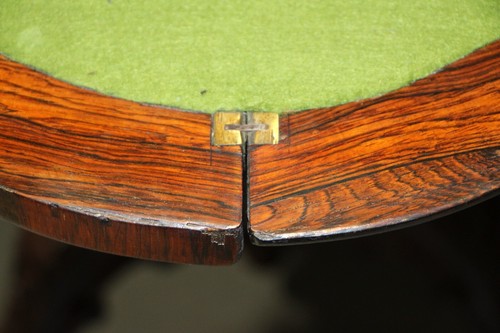 Antique Brazilian Rosewood games table carved rococo William IV 1835 original - Picture 11 of 16
