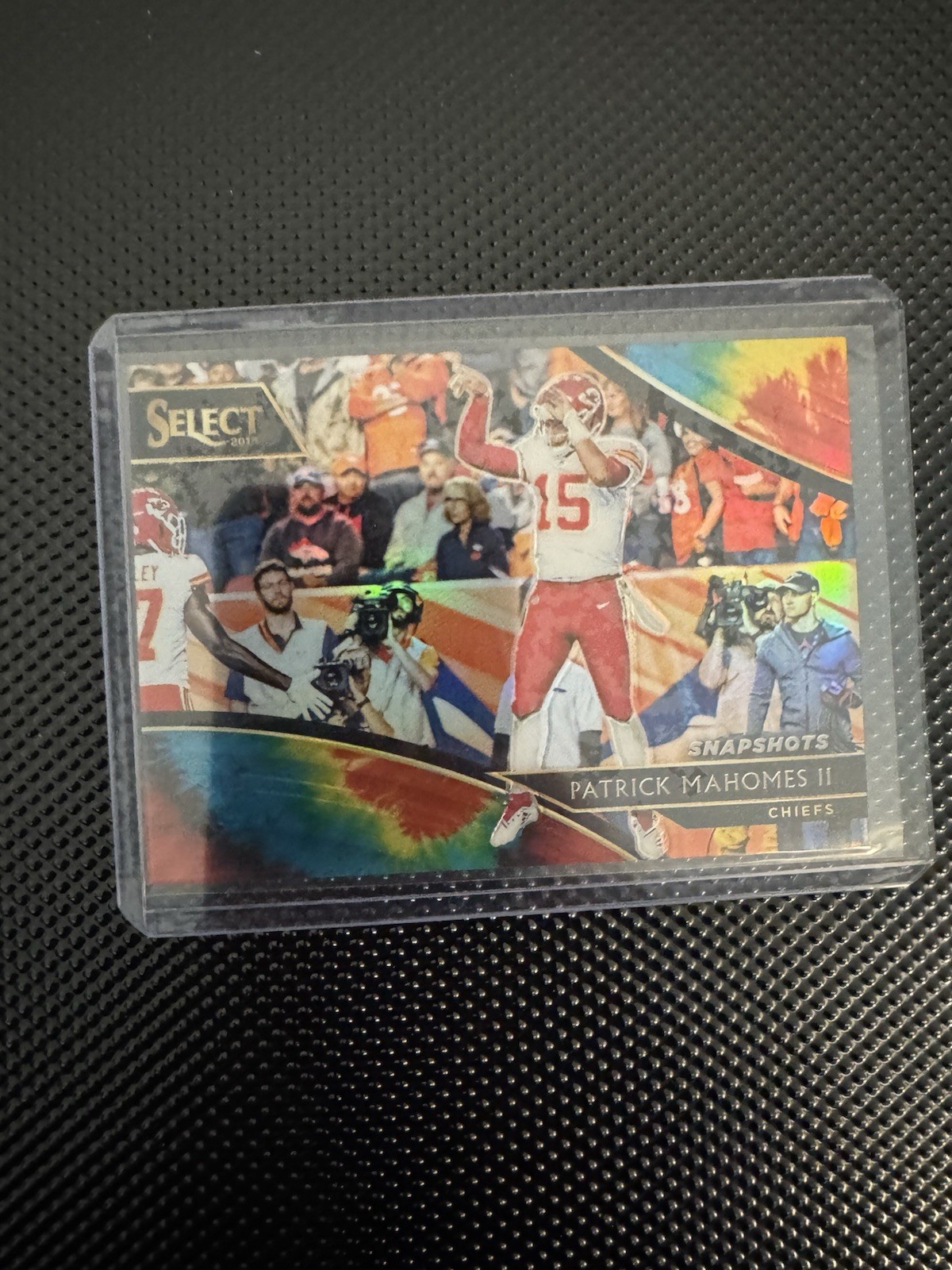 2018 Panini Select - Snapshots Patrick Mahomes II #SN-1 Tie-Dye Prizm /25