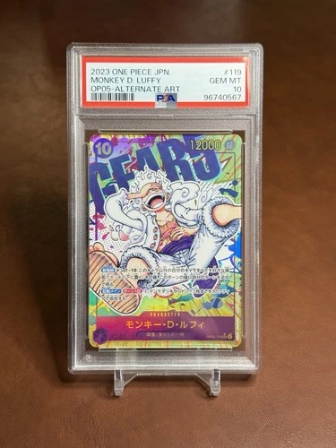 2023 One Piece Monkey D. Luffy OP05-119 Alt Art Secret Gear 5 PSA 10 JP Japanese