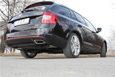 Fox Edelstahl Duplex Komplettanlage Skoda Octavia RS TDI 5E Limo Combi ab 2013