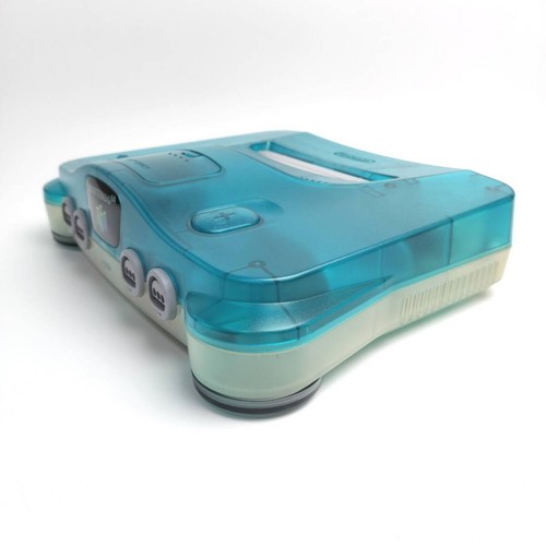 Nintendo 64 N64 Ice Clear Blue Console Region Free Controller Used Japan Seller - Picture 3 of 10