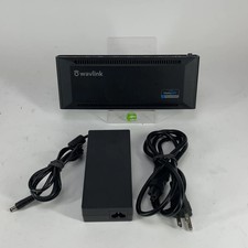 wavlink USB-C Dual 4k Universal Dock 100W USB-C Portable Docking Station Black