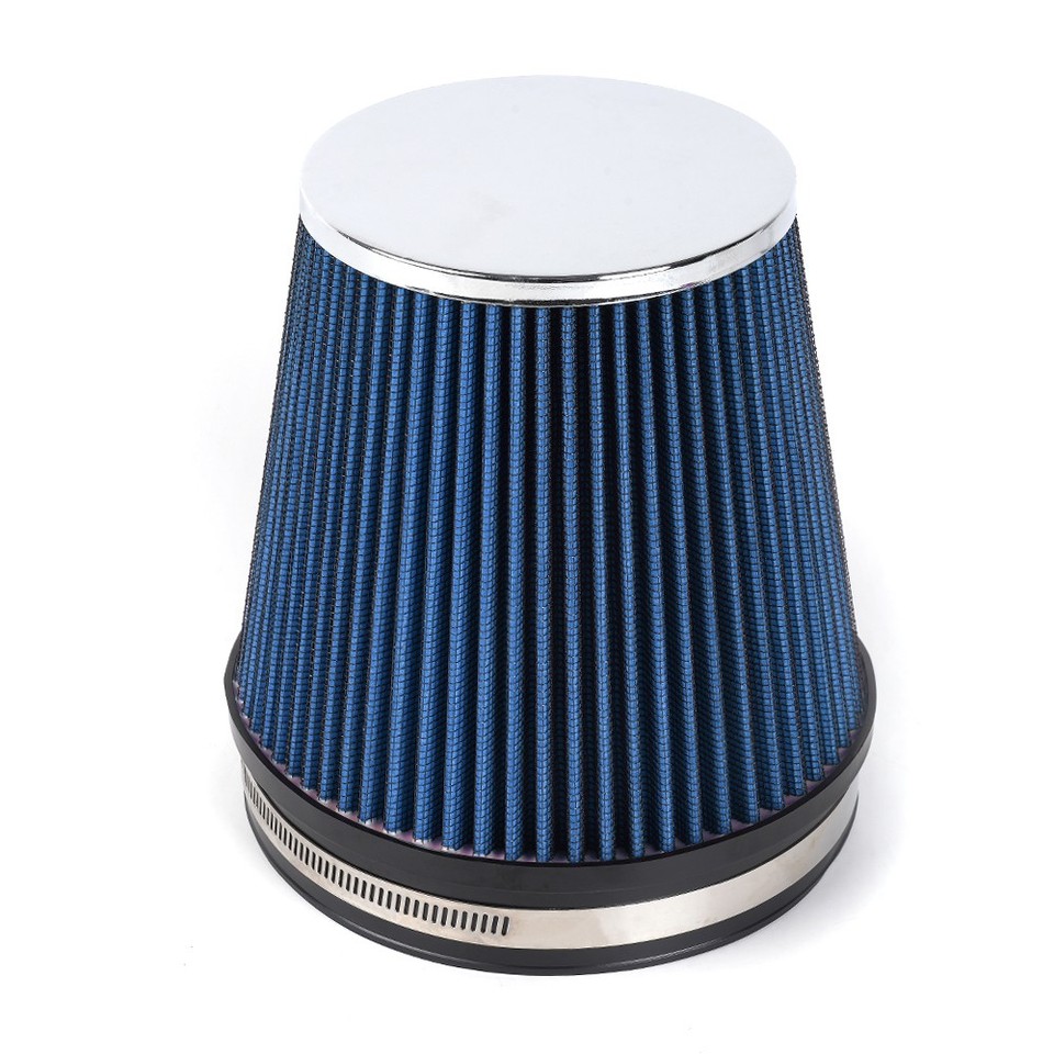 6inch 152mm BLUE High Flow Inlet Cold Air Intake Cone Replacement Dry ...