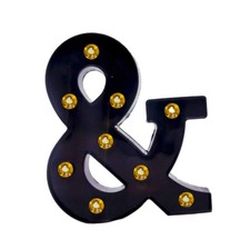 LED Ampersand Symbol Marquee Letter Light Night Light Alphabet Light up Sign for