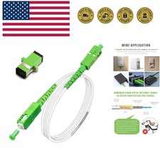 SC/APC to SC/APC Fiber Optic Internet Cable, Armored Single Mode Patch Cable,...