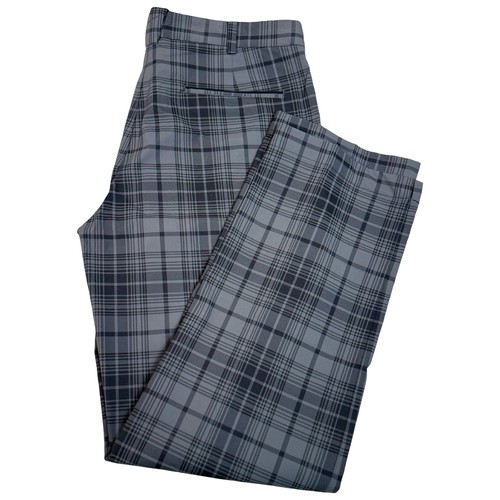 Nike Golf Pants Mens Size 34x32 Tour Performance Dri-Fit Logo Plaid 509741-010