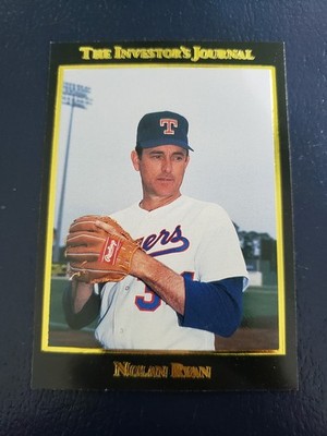 Nolan Ryan Rangers Investor's Journal Gold 1993 Double Name Strike ERROR