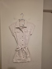 NWOT Jessica Simpson Cream Button Up Mini Dress Size Small