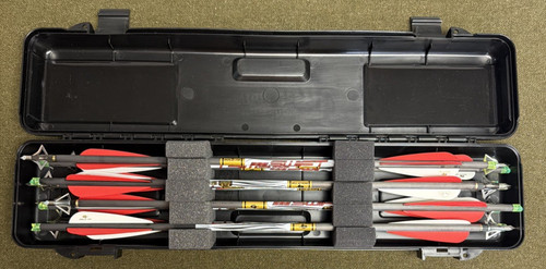 Gold Tip Arrows Crossbow Swift 396 20" Bolt 4" Vane 12pk Half Moon & Case B-