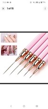5-Piece Nail Art Liner Brushes Set   Nail Art Fine Brush Nail Dotting Drawing