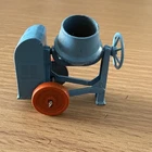 LESNEY MATCHBOX #3A V-1  P0RTABLE CEMENT MIXER . ORANGE METAL WHEELS