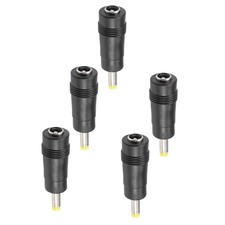 DC Power Connector 5.5x2.1mm Female Jack to 4.0x1.7mm Male Adapter Barrel 5 Set