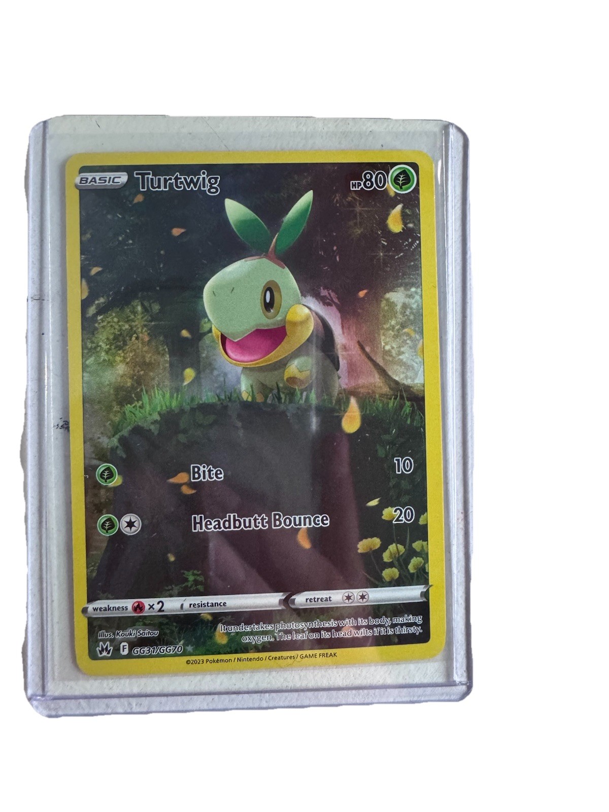 Pokémon Turtwig GG31/GG70 Crown Zenith Galarian Gallery Ultra Rare Holo E…