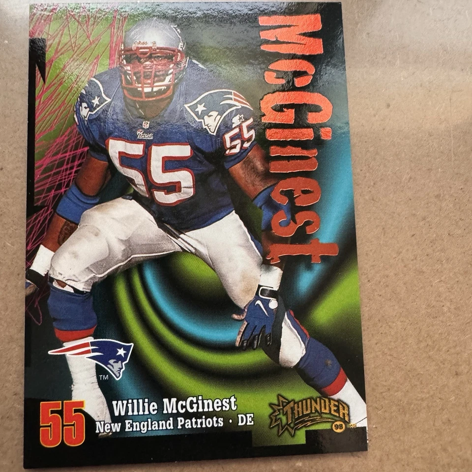 1998 Skybox Thunder - Willie McGinest #139 - Image 3 of 4