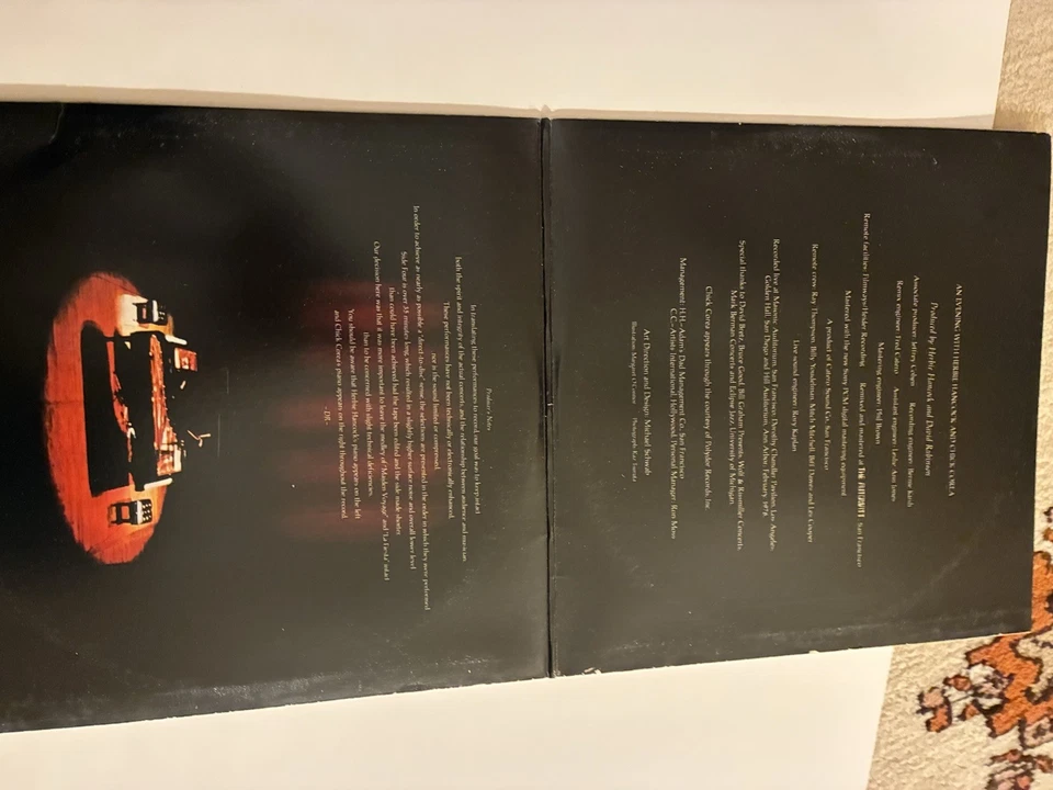 An Evening With HERBIE HANCOCK And CHICK COREA In Concert LP Gatefold 1978 Foto 2 de 4