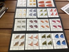 ICOLLECTZONE US Palau 351-365 Plate Blocks Set fish XF NH (A500a)