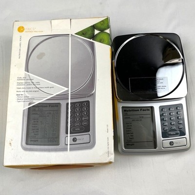 Kitrics Silver Nutrion Label/Weight Scale Calculator SKU 4565