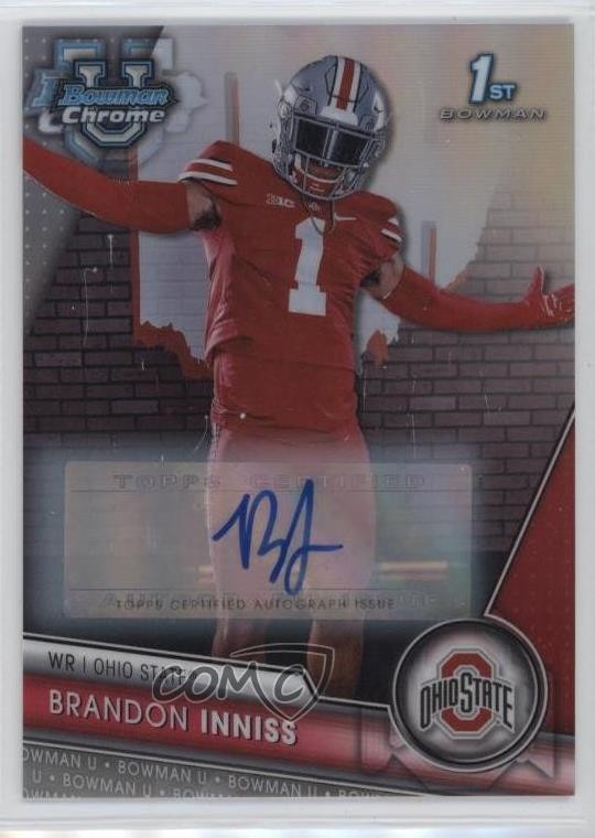 2023 Bowman U Chrome Prospect Refractor 31/499 Brandon Inniss #103 Auto 1a7j