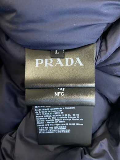 PRADA Down Jacket/ Size L/ Polyester/ NV/ Solid C… - image 4