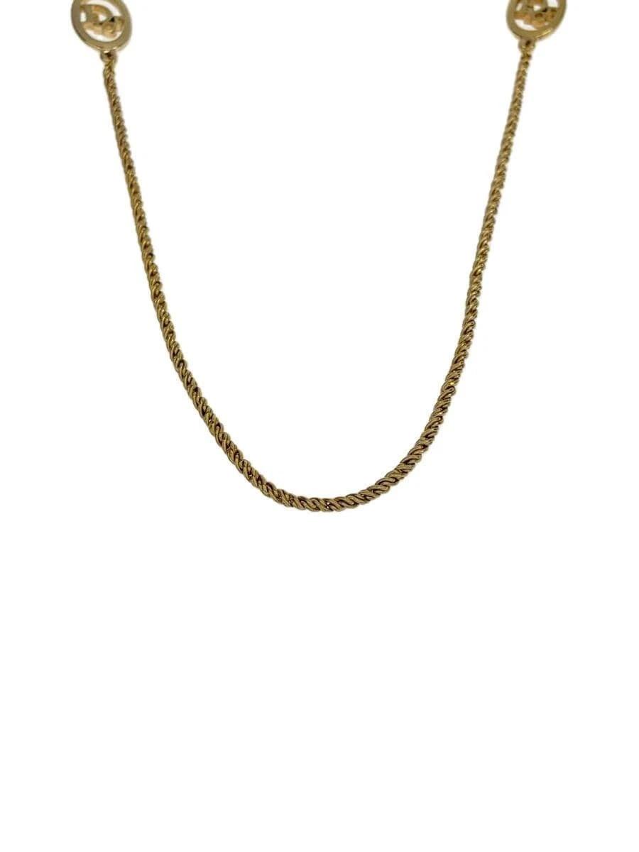 Collier Christian Dior plaqué or femme