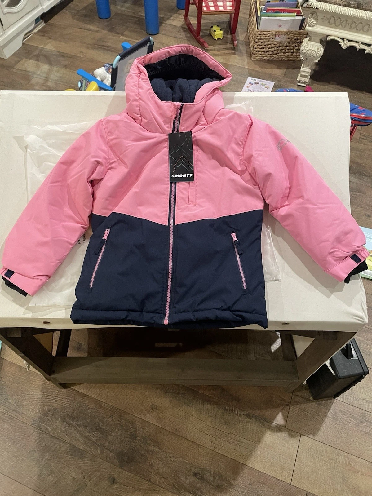 Smonty Ski Jacket Girls 6/7 NWT Lined With Thumb Holes