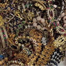 Loose Unfinished and Broken Jewelry 1 Lb Grab Bags Indian Costume DIY