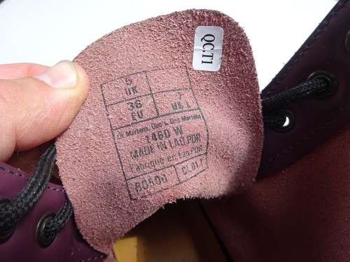 DR.MARTENS DR. MARTENS 1460 W Damen Leder Aubergine England Gr.38(UK5) f.Neuw - Bild 10 von 18