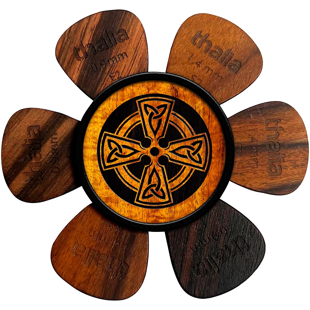 Thalia Pick Puck Pick Holder Hawaiian Koa Celtic Cross 4990₽