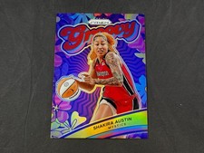 2024 PANINI PRIZM WNBA SHAKIRA AUSTIN #1 GROOVY RED PRIZMS 6/99 MYSTICS