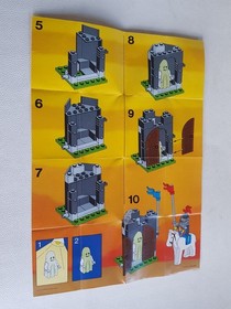 LEGO instructions leaflet for 6034 Black Monarch's Ghost 1990 Black Knights