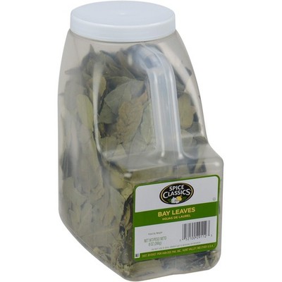 Whole Bay Leaves, 8 oz - One 8 Ounce Container of Bulk Bay Leaves for Cooking, G