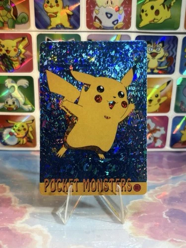 Pokemon Pikachu Vintage Pocket Monsters Vending HOLO Prism Sticker 98 Nintendo