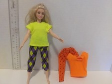 Doll Clothes Handmade to fit Curvy size b doll- Lot 0f 2--Top  Capri,- K99