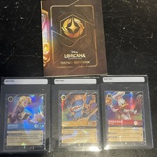 Disney Lorcana Festival Of The Arts Epcot Exclusive Promos And Completed Booklet Disney Lorcana Festival Of The Arts Epcot Exclusive Promos And Completed Booklet