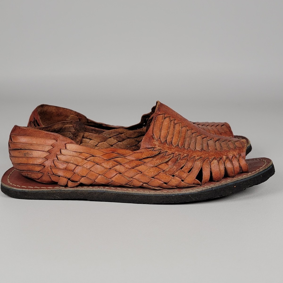 Mexican Huarache Sandals Light Brown Mens Tire tread sole  display picture 1