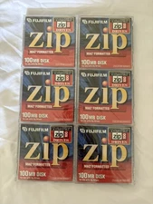 Fujifilm 100MB Zip Disk MAC Formatted 6ct