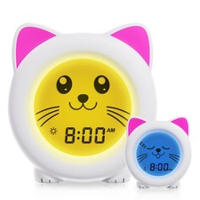 Sleep Trainer Clock for Toddler - Ok to Wake Clock, USB Rechargeable Cat Kids...