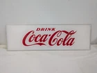 Vintage Drink Coca Cola Soda Machine Insert Plexiglass Sign Soda Vending 60s NOS