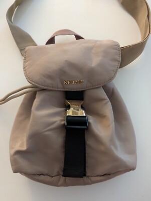 Kedzie Small Light Rose Nylon Backpack Gold Hardware Messenger Strap Only 9w 9t