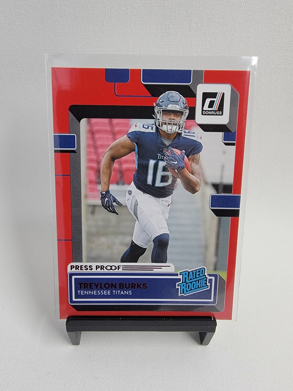 TREYLON BURKS 2022 Donruss Rated Rookies 🔴 Red Press Proof #312 Titans