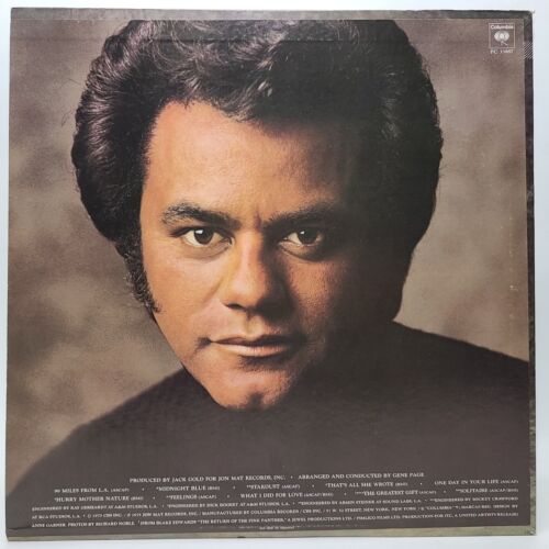 Johnny Mathis - Feelings Vinyl LP 1975 Columbia PC33887 EXCELLENT - Picture 2 of 6