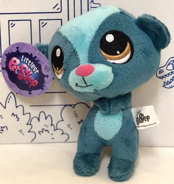 New Littlest Pet Shop Sunil The Mongoose Plush Tourquoise 25410 Hasbro